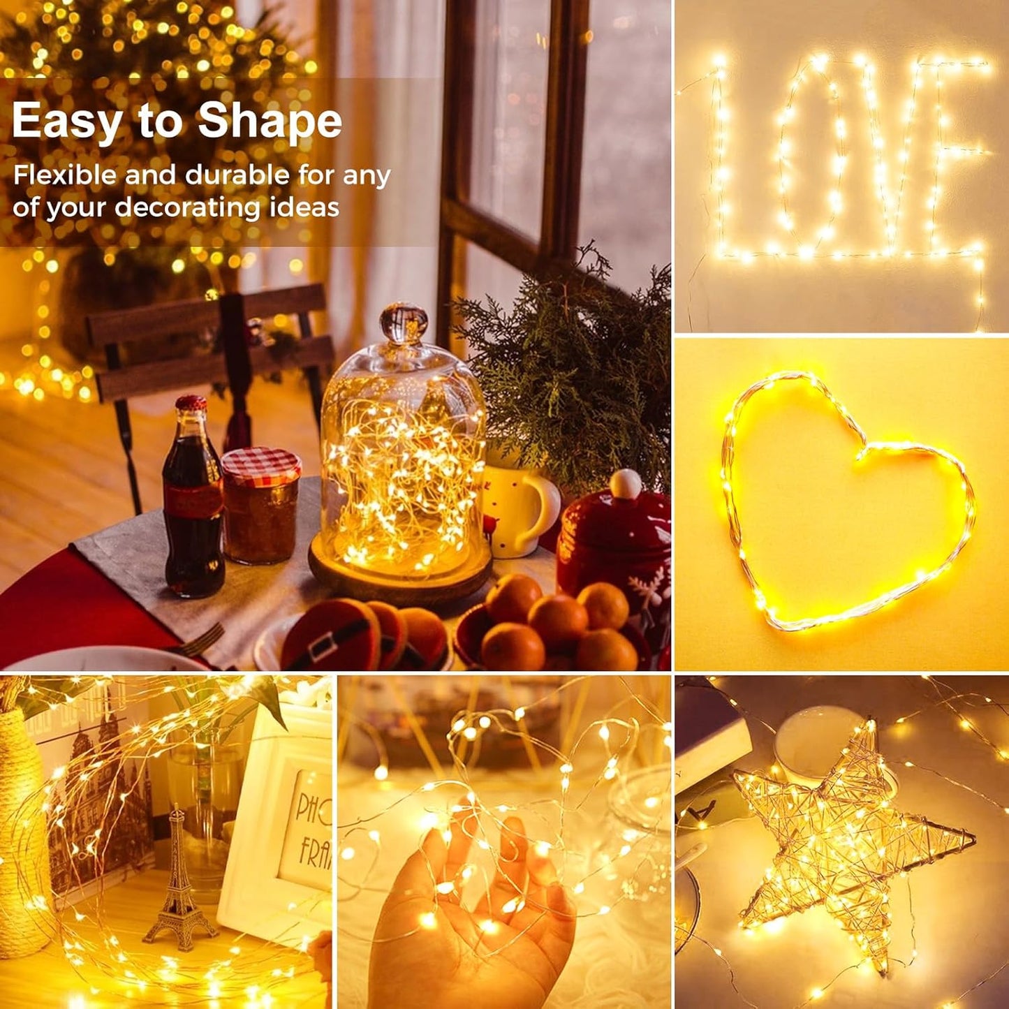 12 Pack 3 kolpop LED Fairy Lights Battery Operated with Modes, Mini Twinkle String Lights Battery Powered Waterproof