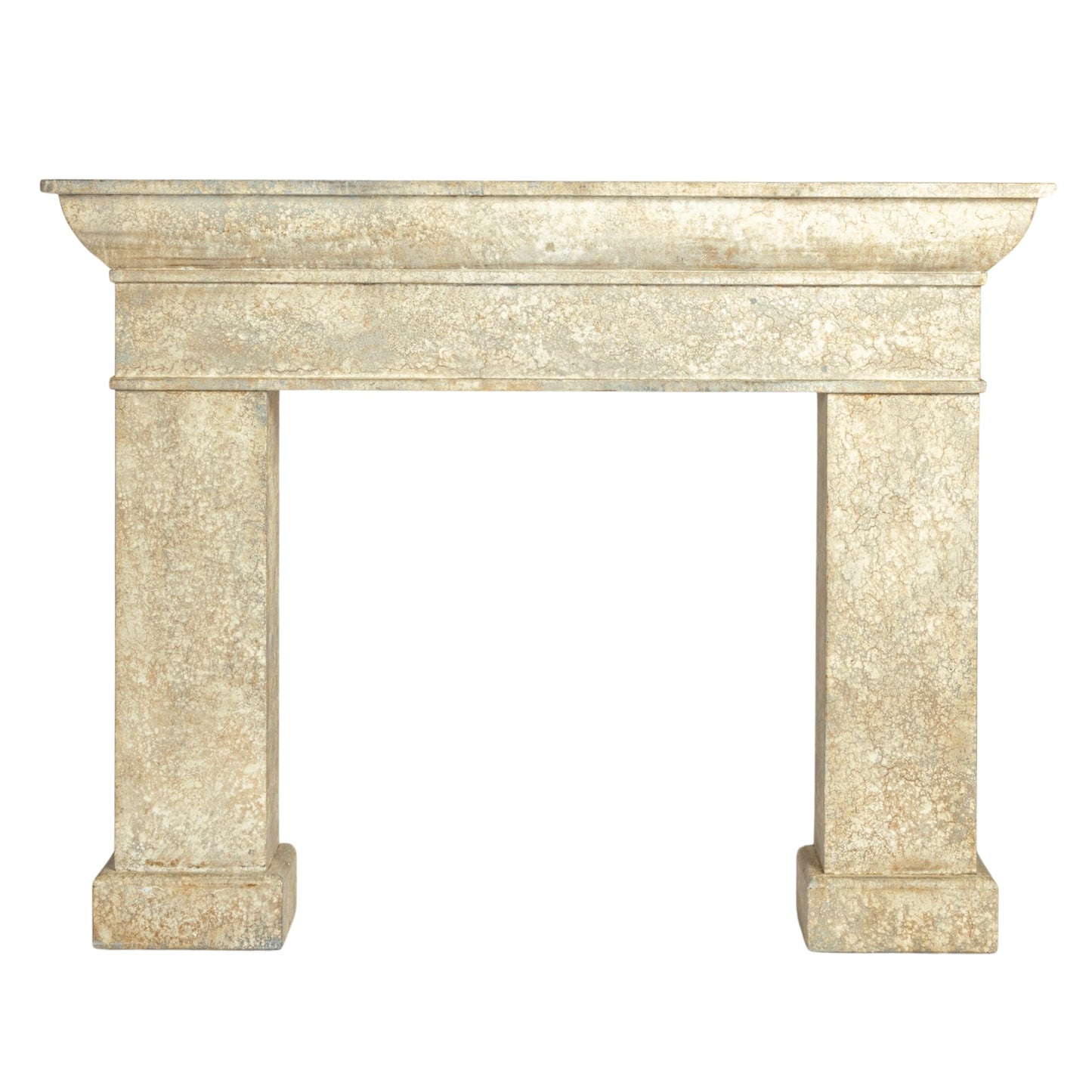 Creative Co-Op Monolith Decorative Fireplace Mantel, Antique