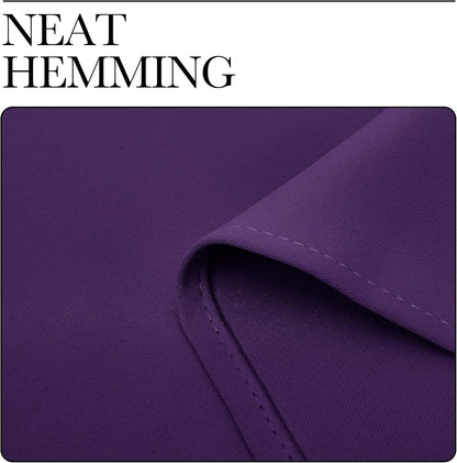 NICETOWN Royal Purple Blackout Curtains - Thermal Insulated Long Drapes, 120" Length, 2 Panels, 55" Wide