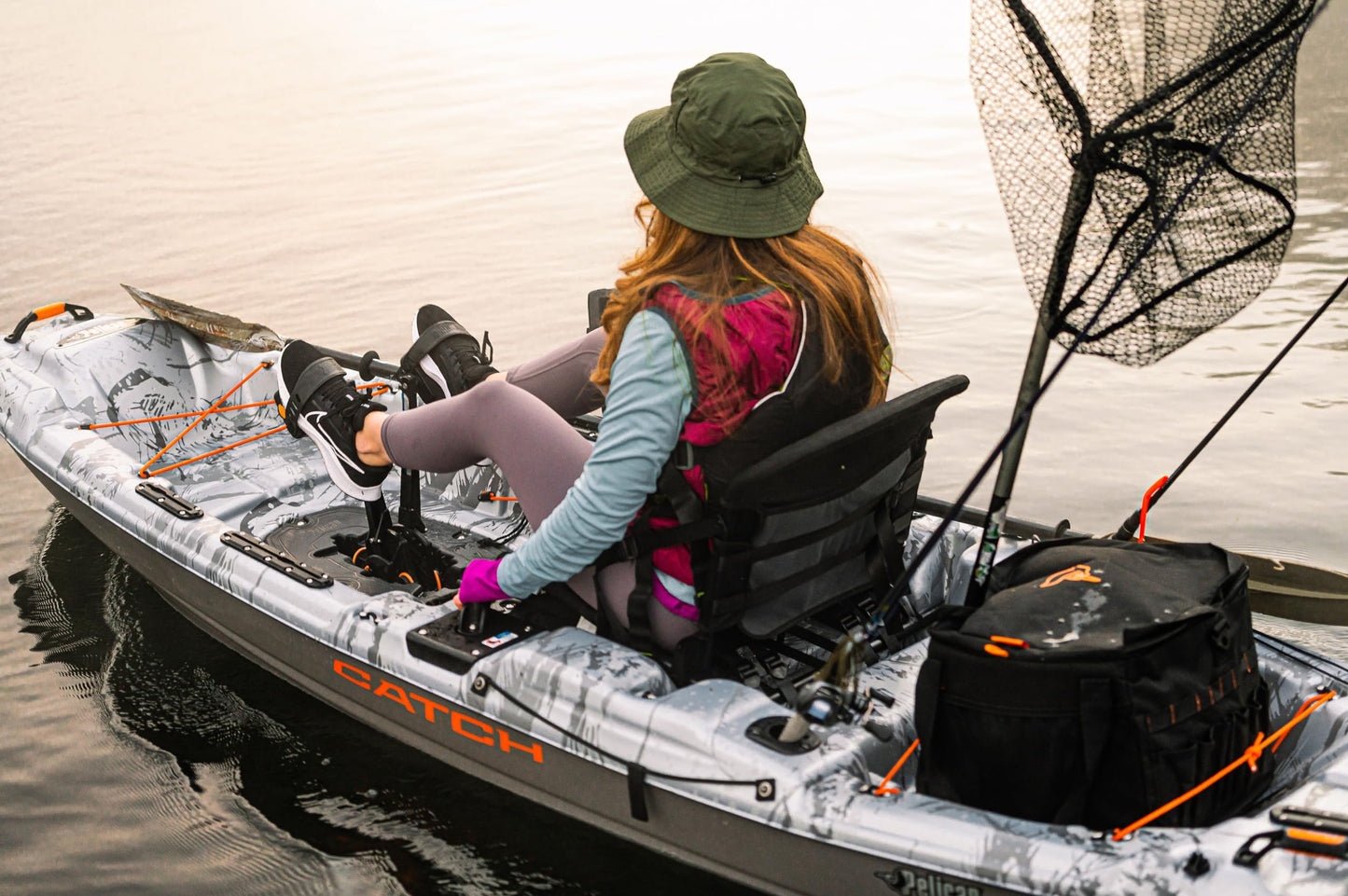 Pelican Catch 110HDII - Sit-On-Top Fishing Kayak - HyDryve Pedal System & Comfortable Ergocast seat - 10 ft - Outback