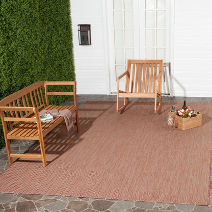 SAFAVIEH 2'7" x 5' Courtyard Accent Rug, Natural & Cream, Non-Shedding, Easy Care for Indoor/Outdoor