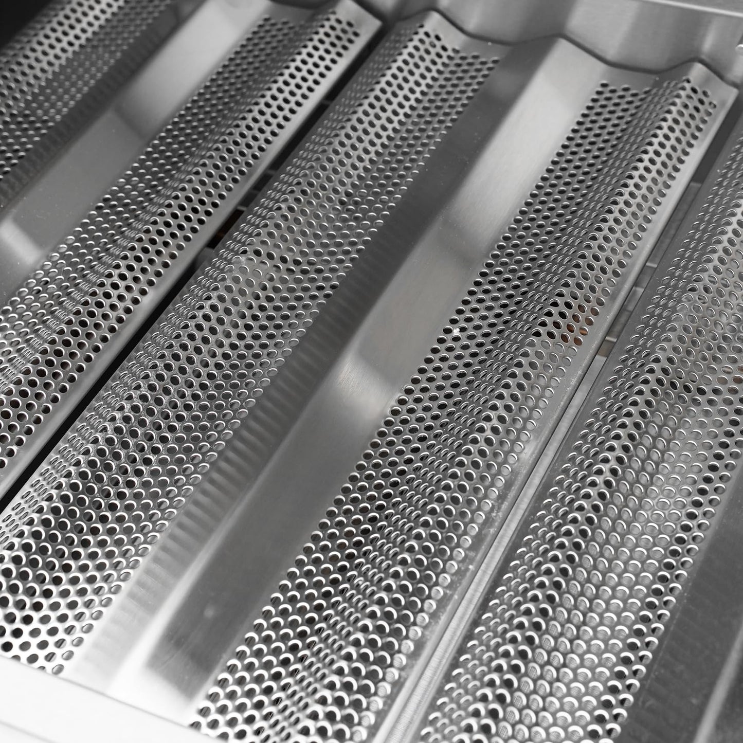 Hygrill STD Series 40-Inch Built In Grill for Liquid Propane, Stainless Steel Outdoor Kitchen 5-Burner Grill Head, Black
