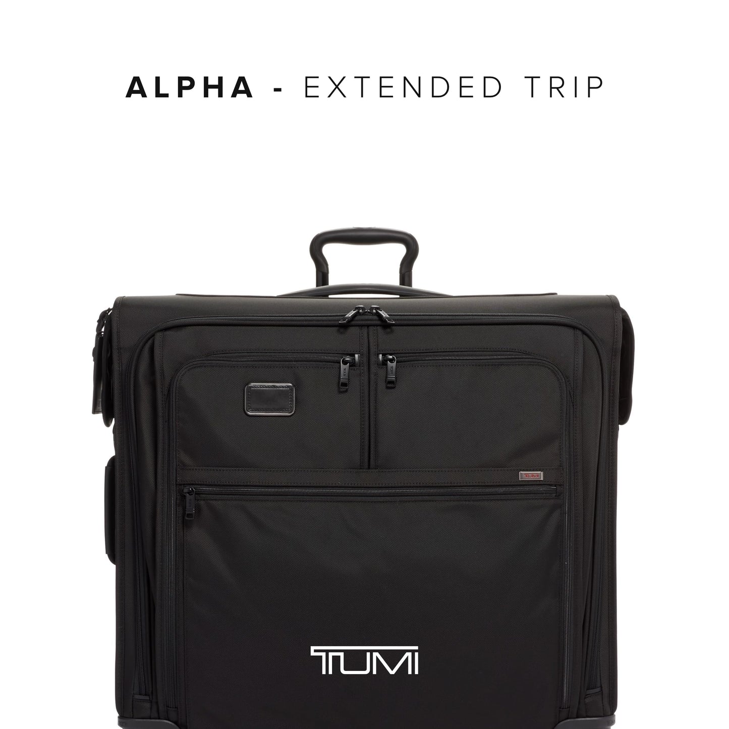 TUMI - Alpha Extended Trip 4 Wheeled Garment Bag - 4-Wheeled Clothing Bag for Hanging Suits, Dresses & Coats - With TSA Lock - Black