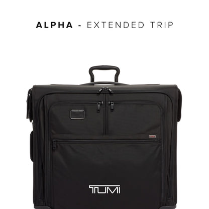 TUMI - Alpha Extended Trip 4 Wheeled Garment Bag - 4-Wheeled Clothing Bag for Hanging Suits, Dresses & Coats - With TSA Lock - Black