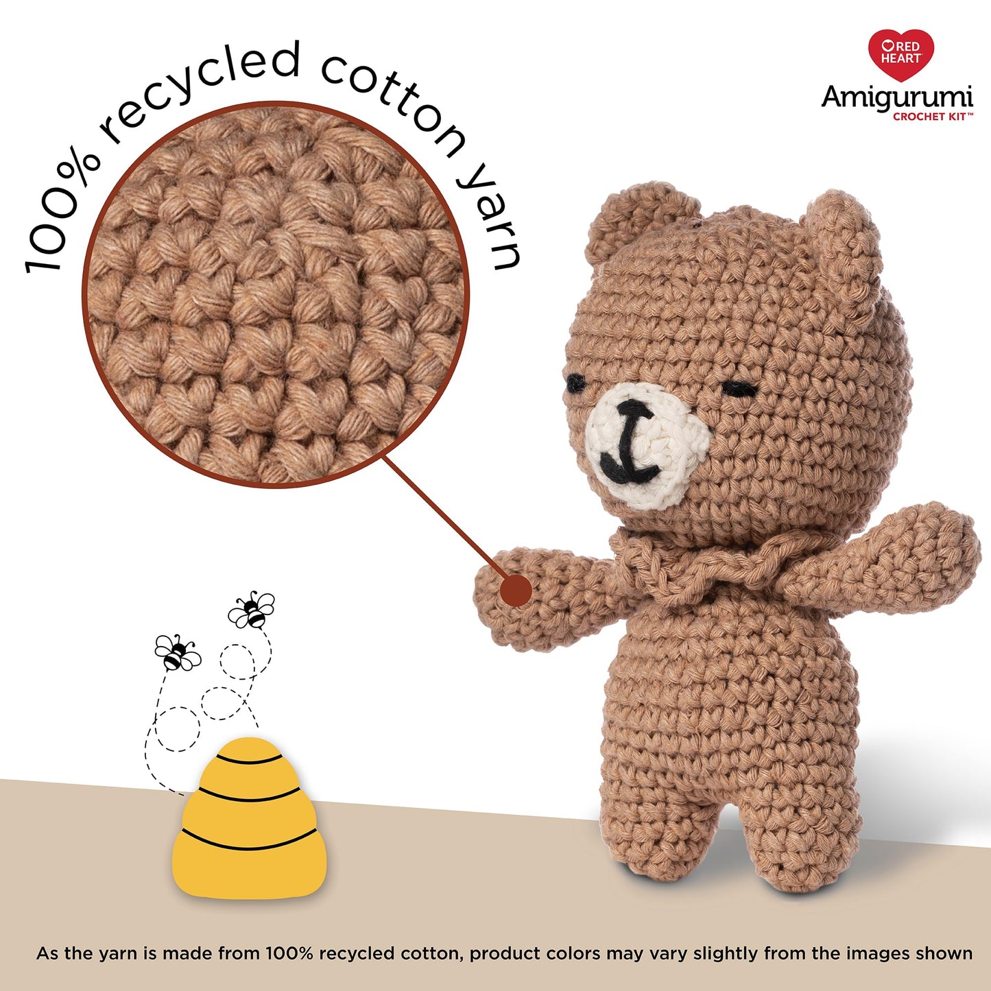 Red Heart Amigurumi Eddy The Bear Kit