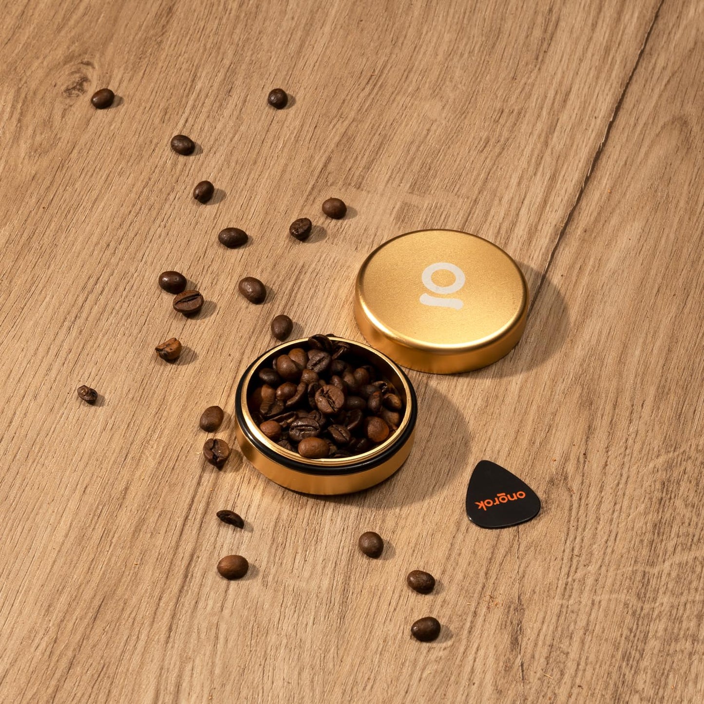 ONGROK Storage Puck, Gold, Perfect Size Case to Store in Your Pocket, Airtight, Preserves Moisture Profile, Smell and Aroma