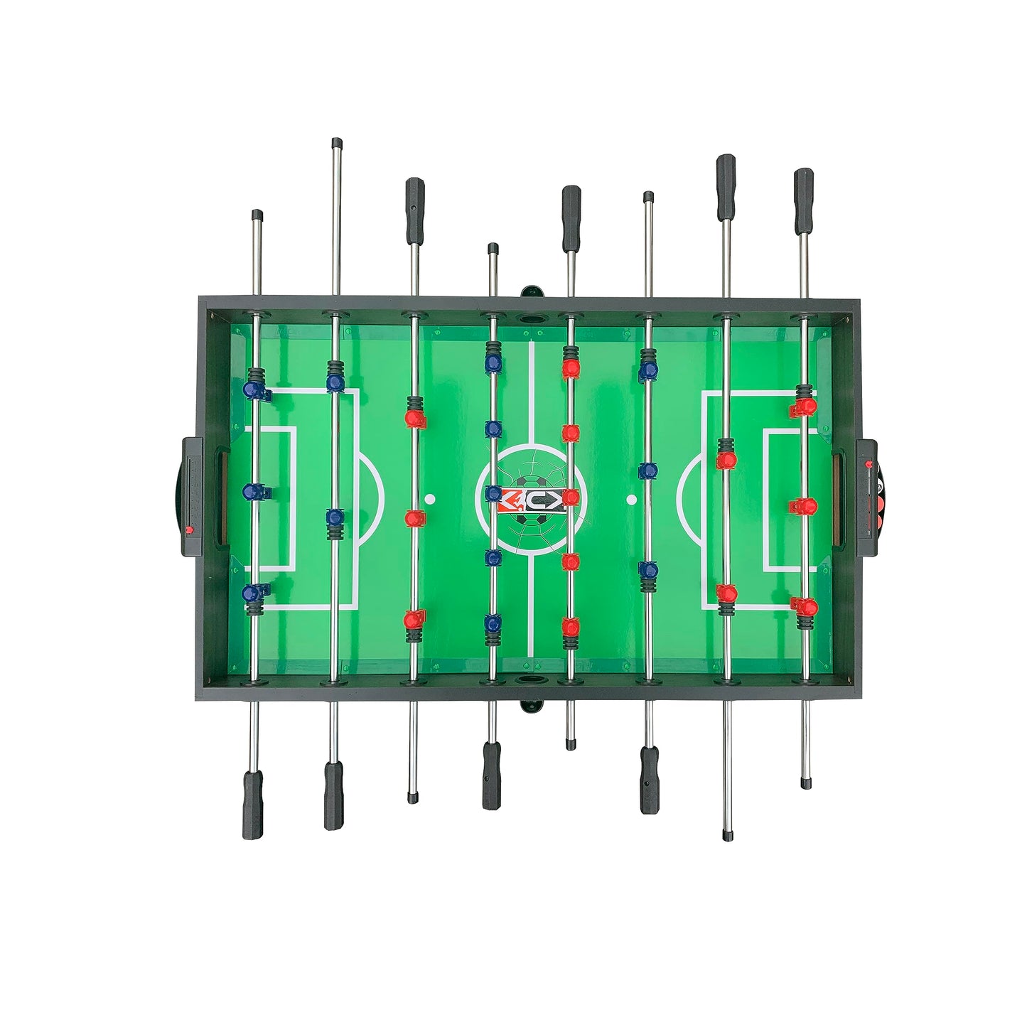 KICK Tetrad 55" 4-in-1 Multi Game Table (Brown) – Foosball, Billiards/Pool, Air Hockey & Ping Pong