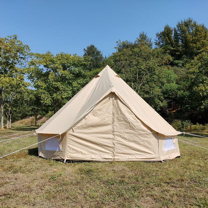 Outdoor Waterproof Anti-UV 300D Oxford Cloth Bell Tent Portable Family Camping Yurt (Diameter 4 Meter)