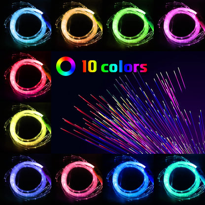AMKI 6ft Rechargeable LED Fiber Optic Whip, 360 Swivel 36 Mode Effects Super Bright Light Up Dance Rave Toy Great for Raves Parties, Light Shows, EDM Pixel Whip Flow Lace Dance Festival