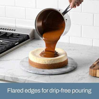 All-Clad D3® Stainless Steel 1 Quart Sauce Pan Covered- Made in the USA- The Original Bonded Professional Cookware- Oven Safe & Induction Compatible