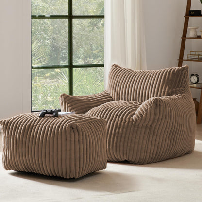 Oversized Bean Bag Chair for Living Room Furniture Bean Bag Chairs for Adults- Small Couch & Lounge Accent Chair for Living Room Chairs or Bedroom