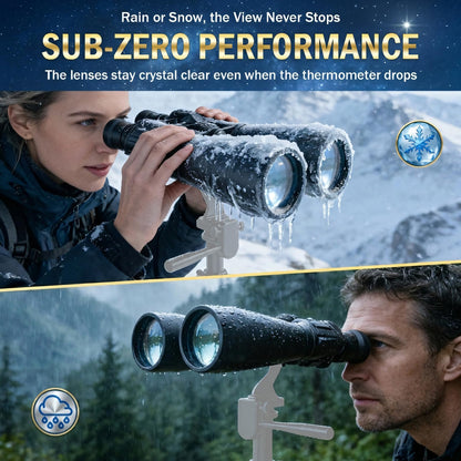 Sogries15-35x70 Professional Zoom Binoculars, Large Aperture Astronomy & Long-Range Observation, Ultra-HD FMC Lens & BAK4 Porro Prism, Aircraft-Grade Aluminum Chassis, Tripod Adaptable for Stargazing