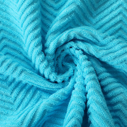 QAJ 100% Cotton Kitchen Towels and Dishcloths Set, Pack of 8 Super Absorbent 16" x 25" Kitchen Towels and 13" x 13" Dish Cloths (400 GSM)