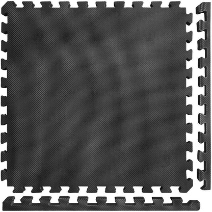 Meister X-Thick 1.5" Interlocking EVA Foam Mats - 2X Cushion for Wrestling, MMA Takedowns & Gymnastics - 2'x2' Tiles - Black - 25 Tiles (100 Sqft)