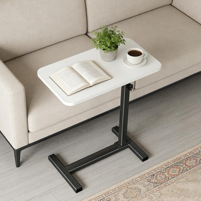 Tinysun C Shaped Small Side Table,Adjustable Tv Tray Side Table for Bedroom,Couch Bed Table TV Trays for Eating
