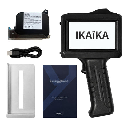 Ikaïka - Handheld Inkjet Printer 12.7mm - Portable Inkjet Printer Gun for Logo & Small Business - Handheld Label Printer for Packaging, Clothes, Wood & Metal - Batch Coding Pad Printing Machine