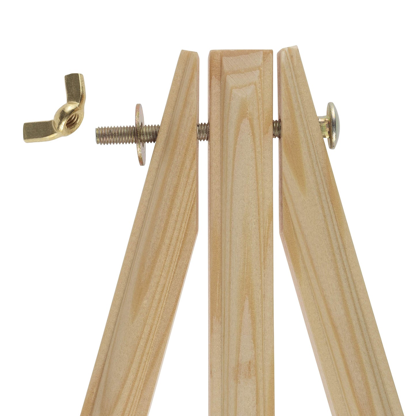 Creative Mark Thrifty Wood Tripod Display Easel Stand for Painting Pack of 12 - Durable Light Weight and Foldable, Perfect Drawing and Painting - Mahogany Finish - Ideal for Artist