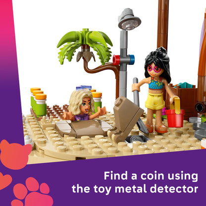 LEGO Friends Family Vacation Beach Resort Pretend Play Building Toy - Adventure Storytelling Playset with Dolphin Toys and Sea Turtles - Creative Birthday Gift Idea for Girls & Boys, 8+ - 42673