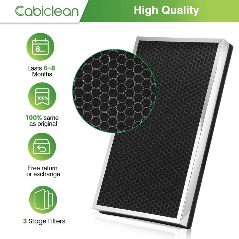 112 Replacement Filter Compatible with MA Series 112 V2.0 Air Purifie-r for Pollen, Wildfire Smoke, 3-in-1 HEPA Activated Carbon Filter, 1 Set