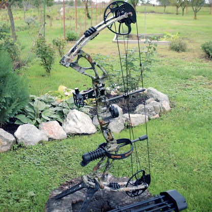 Sanlida Archery Dragon X8 RTH Compound Bow Package for Adults and Teens,18”-31” Draw Length,0-70 Lbs Draw Weight,up to IBO 310 fps,No Bow Press Needed,Limited Life-time Warranty,RH Only