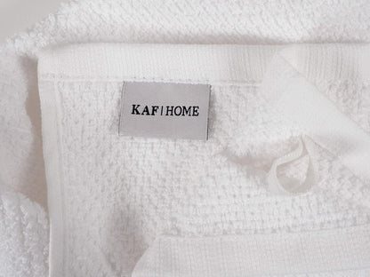 KAF Home Deluxe Cotton Kitchen Towels, Set of 4 Terry Kitchen Dish Towels, White
