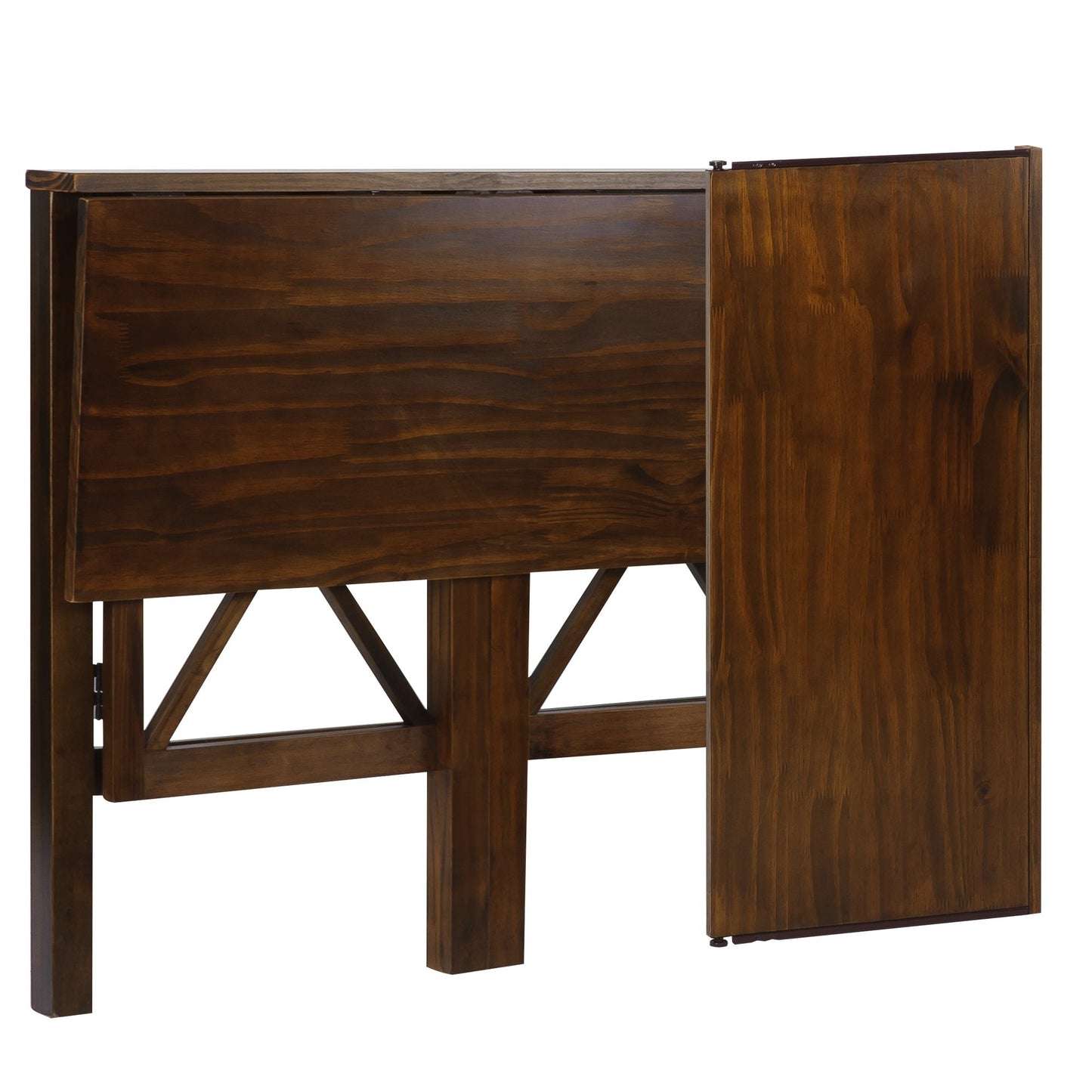 Montego Folding Desk with Pull-Out-Warm Brown