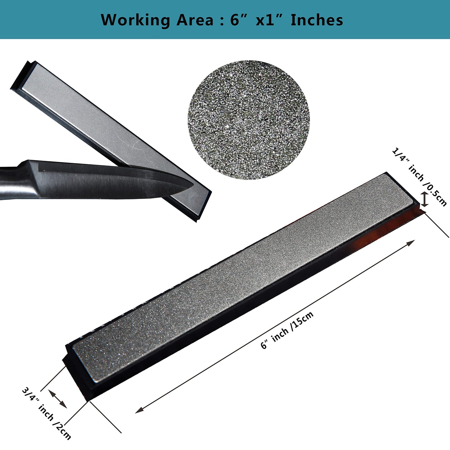 Value pack Diamond Knife Sharpening Stones kit diamond plates Kit Sharpen Knife blades sharp Surface flat Must-haves for Ruixin type sharpeners (#80#200#400#500#600#800#1000#1500#2000#3000)