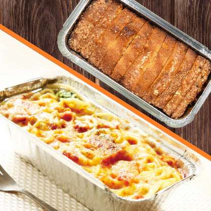 Lewarm Disposable Bread Pans With Lids Bakeware Set,30 Pack, 1.5lb Aluminum Foil Loaf Pans, Perfect for Baking, Storing, Freezing Food or Take-out