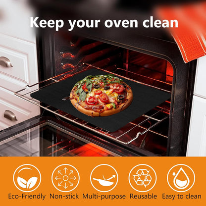 UBeesize 4 Pack Large Oven Liners, 16x24 Inch Heavy Duty Non Stick Teflon Mats for Ovens
