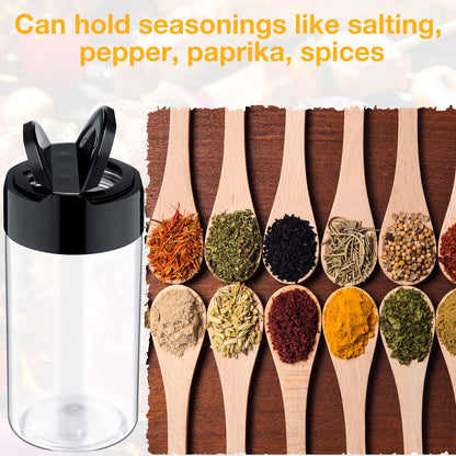 Mimorou 30 Pack 8.7 oz Plastic Spice Jars with Shaker Lids Clear Seasoning Containers Spice Bottles for Kitchen Storing Herbs Seasoning Powders