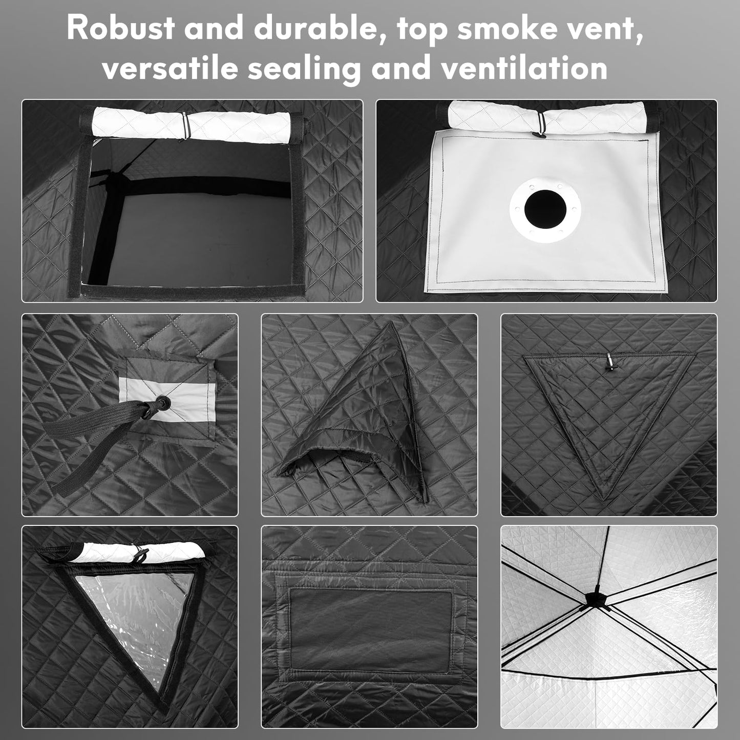 WILLOWYBE Outdoor Sauna Tent Pro - 4-Person, All-Weather, Insulated, Solid, Panoramic View, Easy Setup