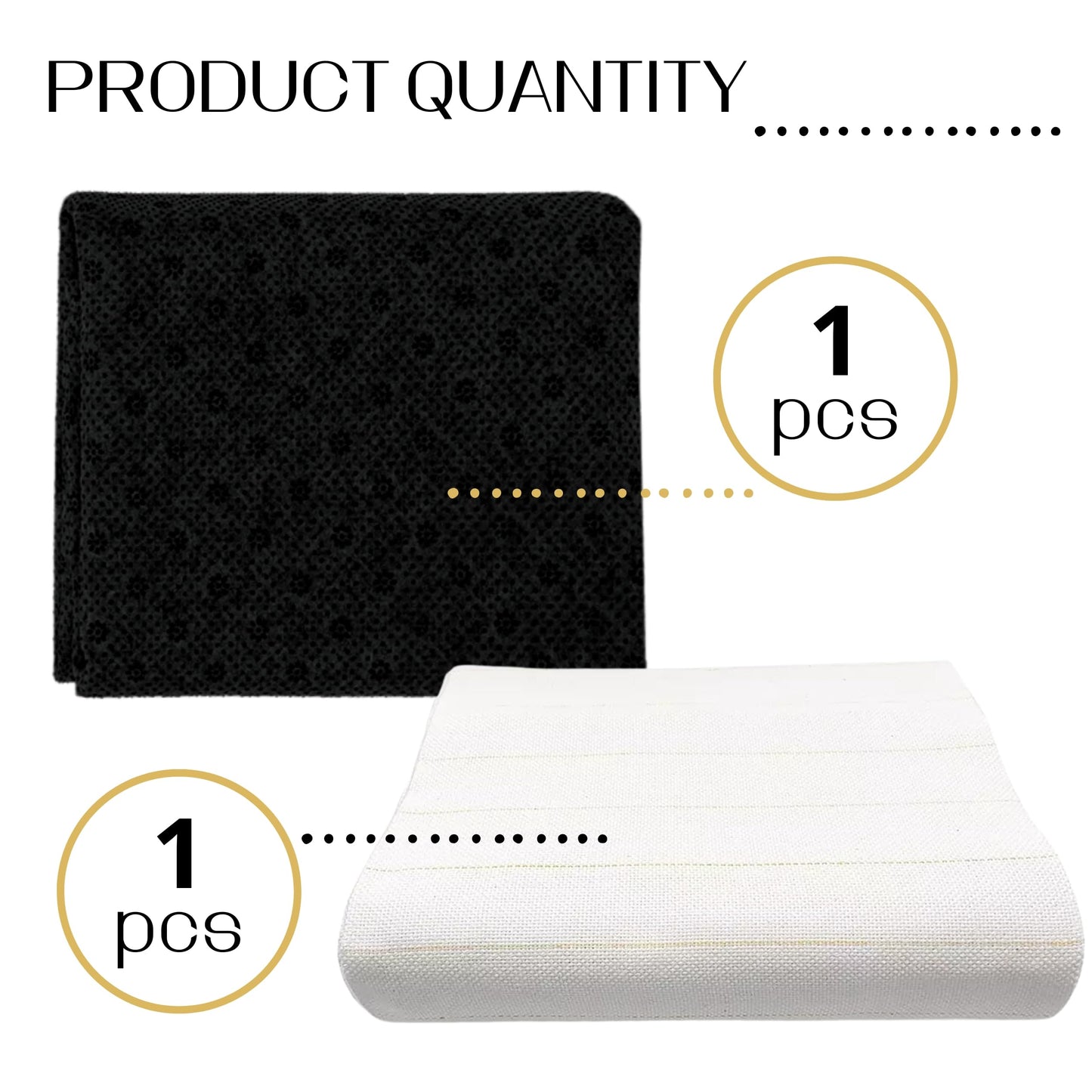 72x40 Inch Primary Tufting Cloth and Backing 72x40'' Primary Monks Cloth and Black Final Backing Fabric for Tufting Gun Rug Making Embroidery Crafts Favors