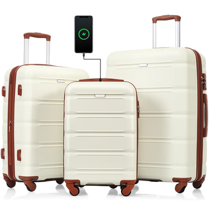 EastVita Lightweight, Beige, Carry-On 20/24/28Inch