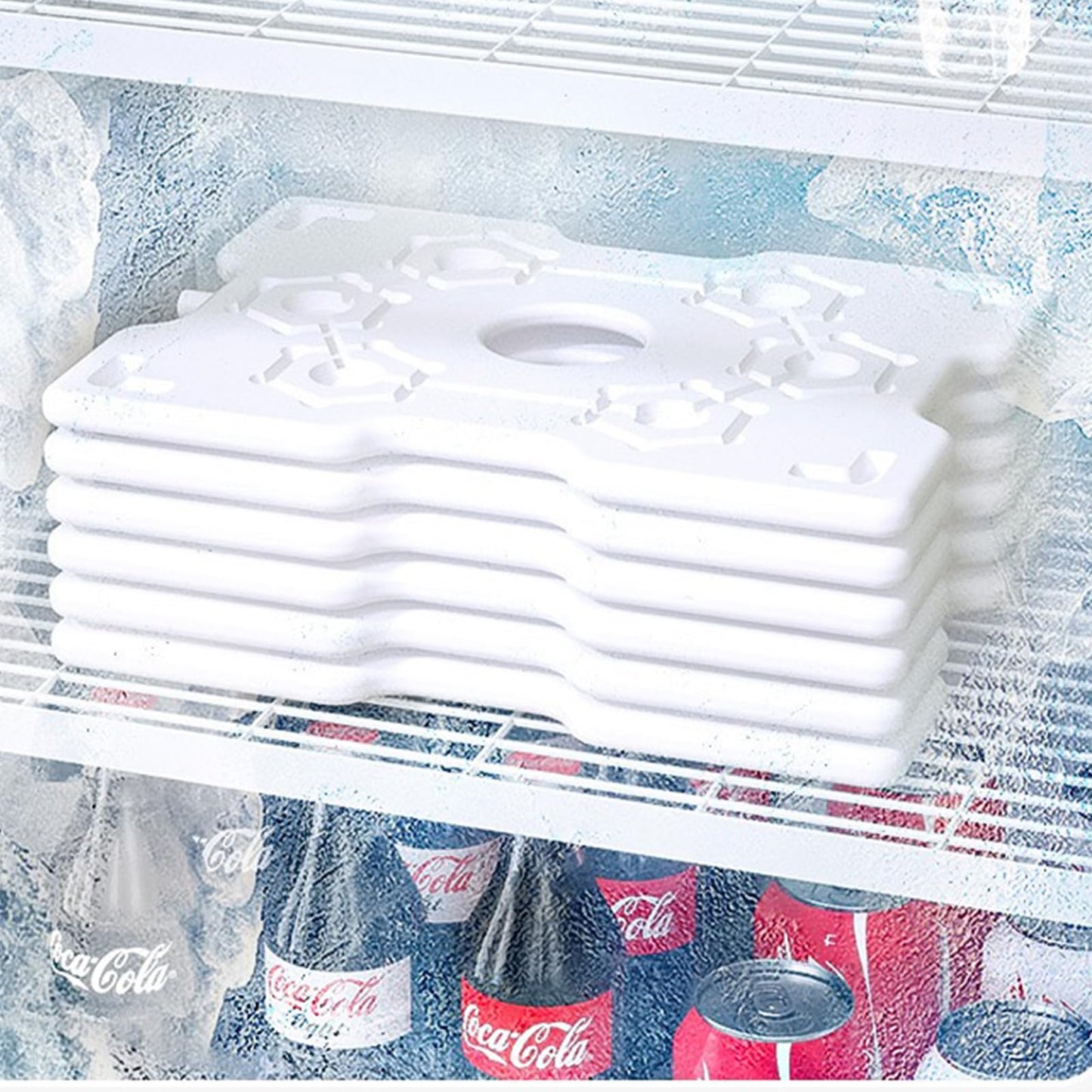 Bivpreom Snackle Box Container With Ice Pack，Chilled Serving Tray，Snackle Box With Ice Pack & Lid & 8 Compartments
