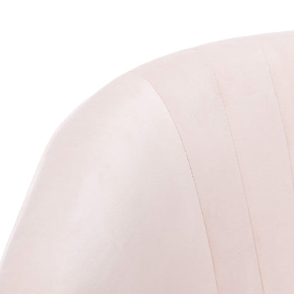 Safavieh Home Stazia Retro Glam Blush Pink and Black Wingback Accent Chair