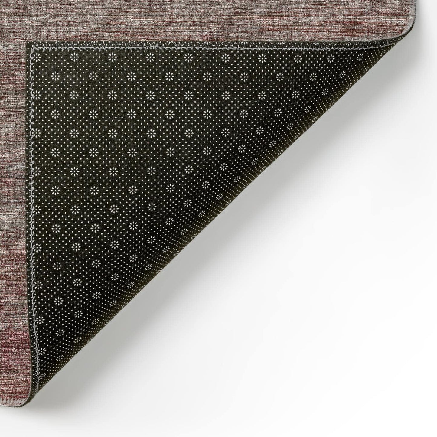 Marston 1'8" x 2'6" Transitional Burgundy Area Rug, Stain Resistant, Machine Washable, Non-Shedding for Bedroom, Living