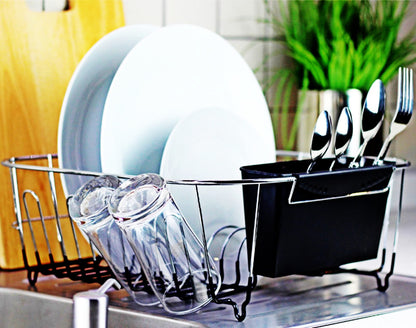 Neat-O Deluxe Chrome-Plated Steel Small Dish Drainers (Black)