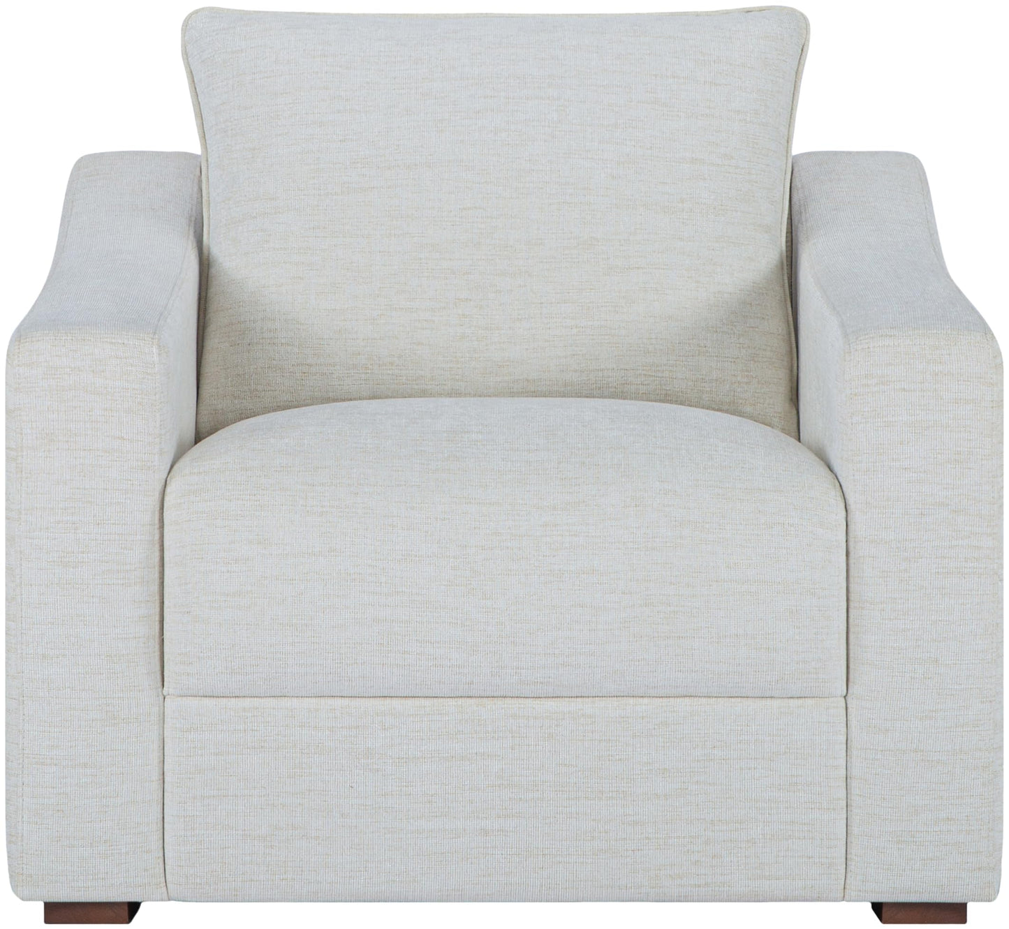 Livabliss Sutterlin Modern Accent Chair, 32" H x 35" W x 34" D, Cream