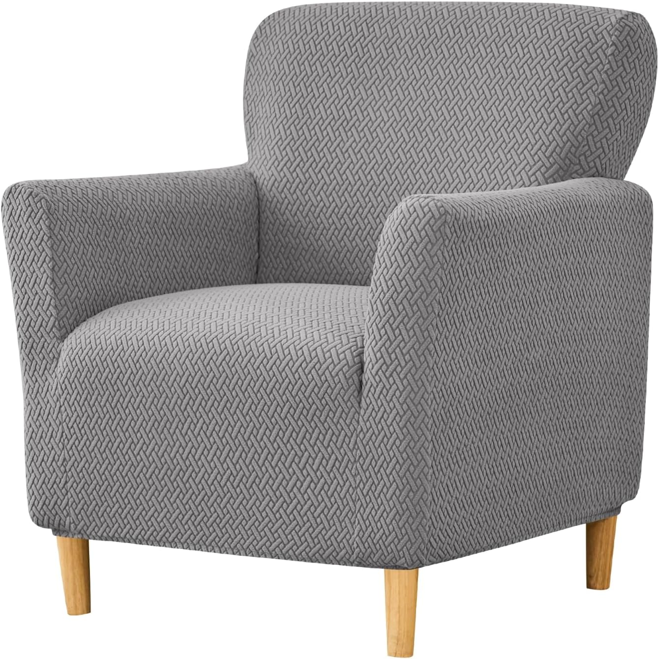 1-Piece, 30x25x25 inches, 34 HAOYONG Banquet Armchair Slipcover - Premium Stretch Jacquard Chair Cover, Removable