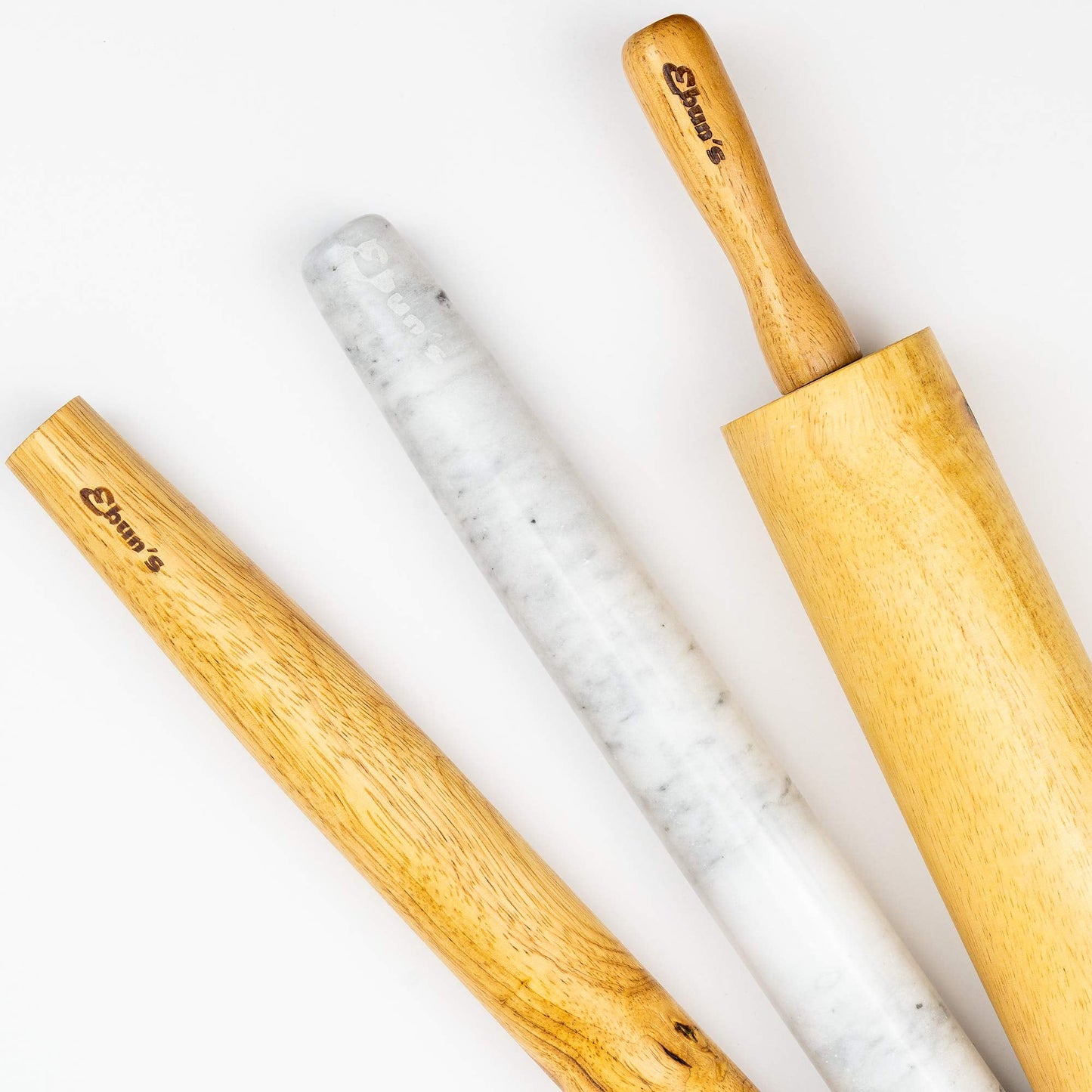 Ebuns French Rolling Pin – 18 Inch Wooden Dough Roller for Baking Pizza, Pie Crust, Cookies & Pasta | Essential Kitchen Tool & Gift for Bakers, Chefs & Home Cooks
