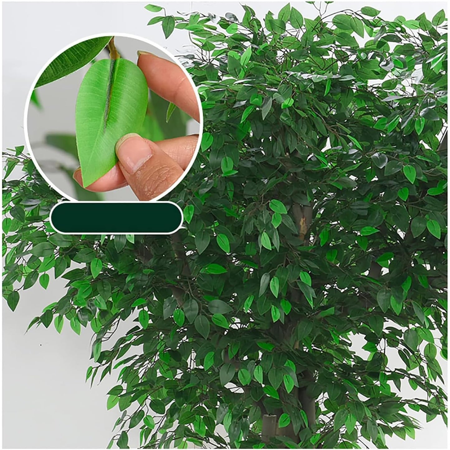 Artificial Banyan Tree - Large Simulation Plant for Interior Decoration - Perfect for Living Room, Wedding, Hotel, and Shopping Mall,Green,150X100cm