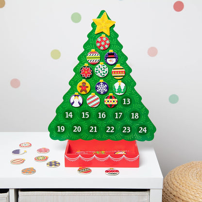 Melissa & Doug Wooden Advent Calendar - Magnetic Christmas Tree with 25 Fun Magnets