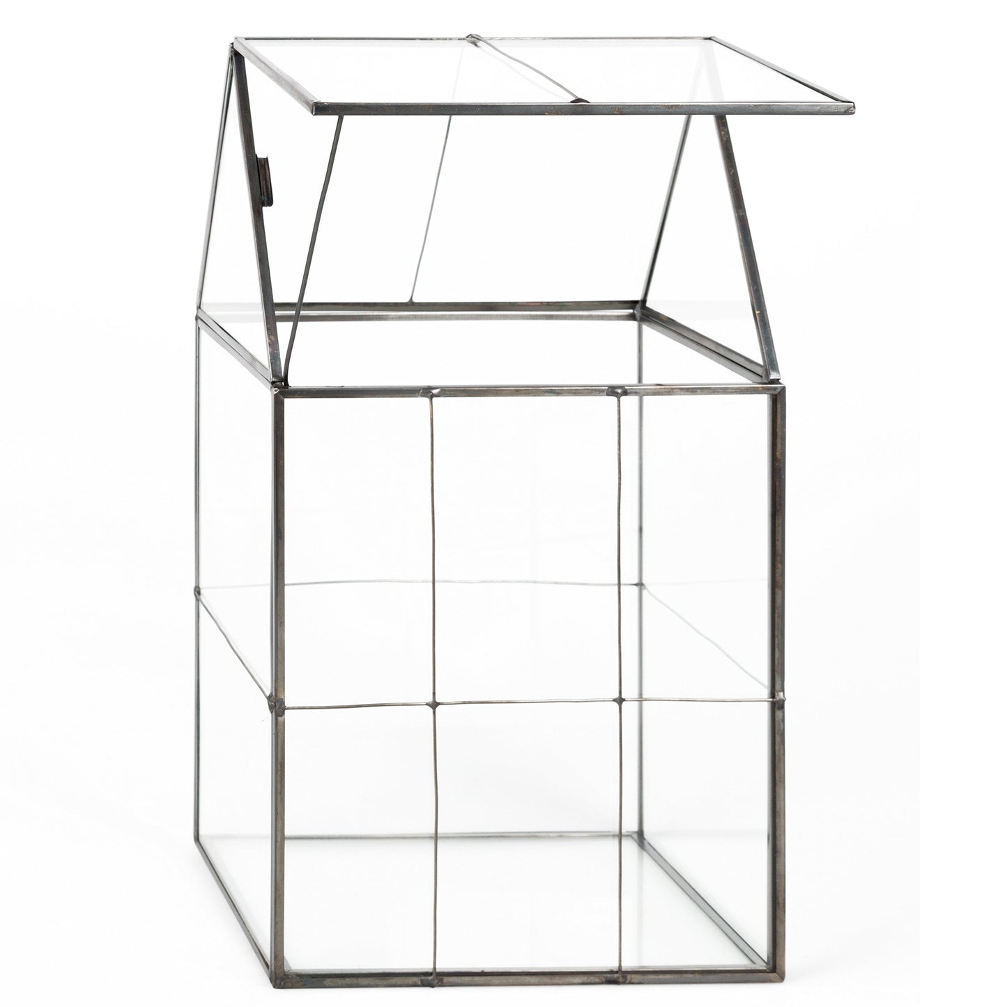 D'Eco Glass Geometric Centerpiece (6x5x11) - Planter Terrarium - Spring Home Decor & Wedding Letterbox - Fill with Succulents, Cacti, Air Plants, Moss, Flowers for Plant Lovers