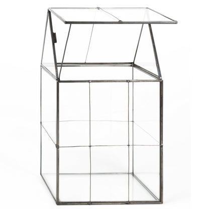 D'Eco Glass Geometric Centerpiece (6x5x11) - Planter Terrarium - Spring Home Decor & Wedding Letterbox - Fill with Succulents, Cacti, Air Plants, Moss, Flowers for Plant Lovers