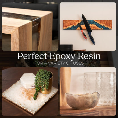 Promise Epoxy UV Art Resin 16 Oz Kit – Crystal Clear Table Top Epoxy with Superior UV Resistance, Perfect for Casting, DIY Projects, Jewelry Making, Home Décor, and Other Arts and Crafts