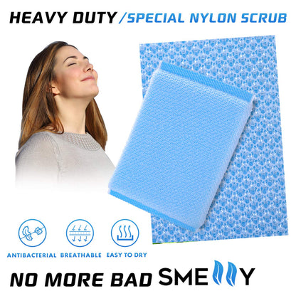 Nylon Cleaning Scrub Pad 12 Pack,Long-Lasting and Reusable Dishwashing Sponge,All-Purpose Scouring Pads Sponge for Kitchen,Bathroom