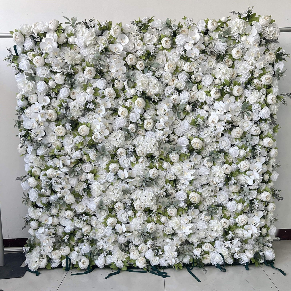 UYCVT Extra Large Artificial Flower Wall Backdrop Panels,Rose Eucalyptus Handmade Romantic Large Fabric-Based 3D Simulated Flower Wall Background Wall, Wedding Decoration Props-3m*3m/10 * 10FT