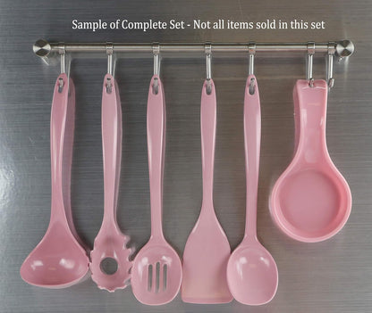 Reston Lloyd 11 inch Cooking Spoon, Heat Resistant BPA Free Melamine Utensil, Set of 6, Pink