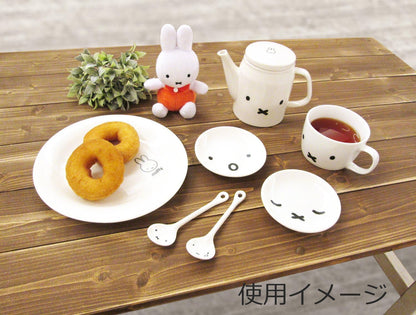 Dick Bruna Miffy Simple Face Ceramic Spoon, 401612, White with Mat Package