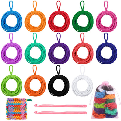 Aodaer 288 Piece Loom Potholder Loops Weaving Loom Elastic Potholder Loops Refill with Multiple Colors for DIY Crafts Supplies, Compatible with 7 Inch Weaving Loom